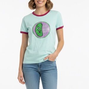 NWT Marc Jacobs The Ringer T Shirt Dill With It Pickle Sz S